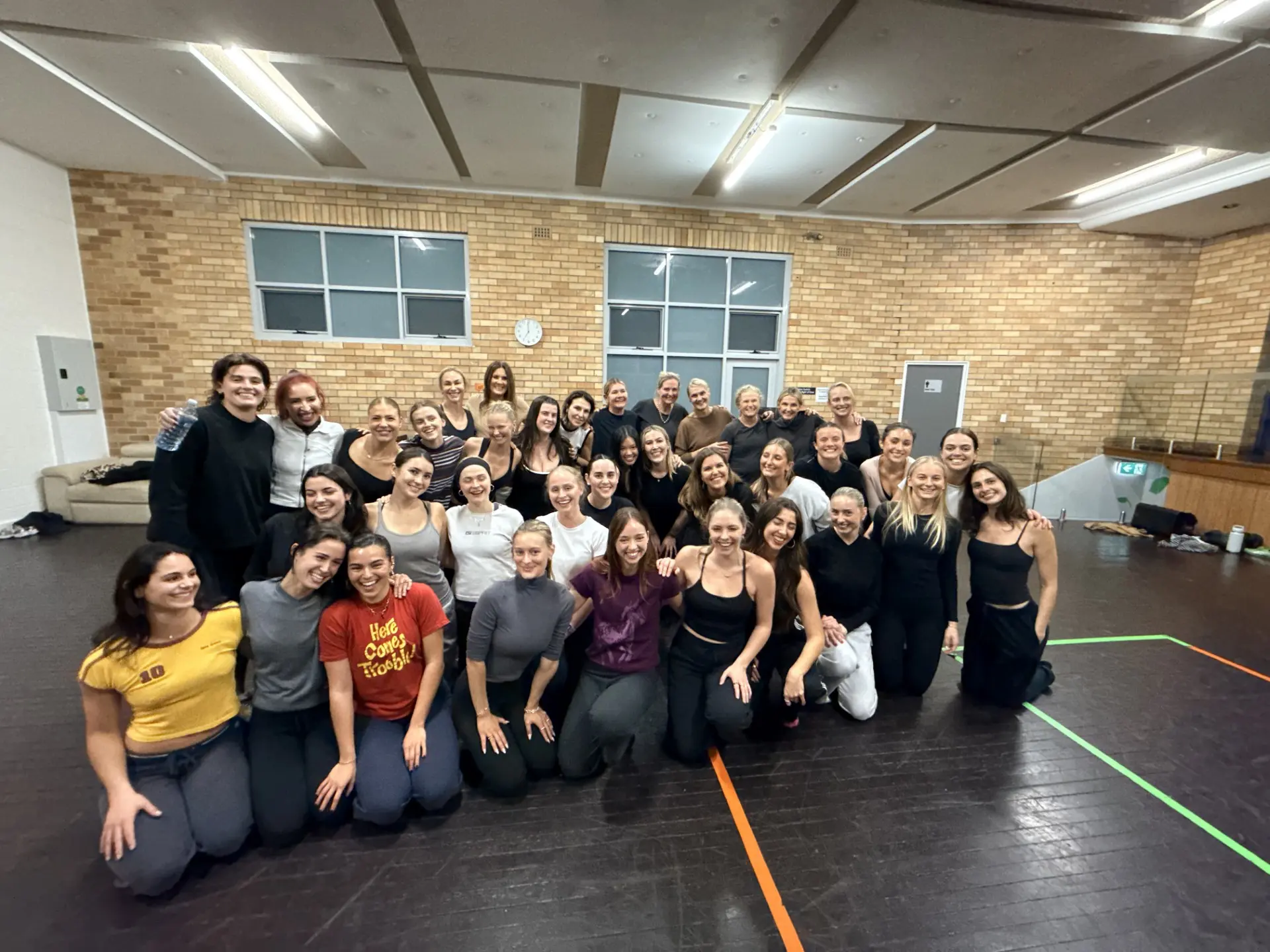 The NoCo Movement community gathered together after class